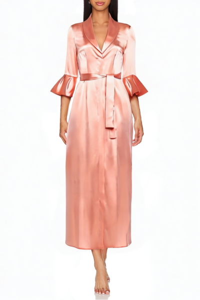 v-neck-half-sleeve-satin-ladies-long-nightgown