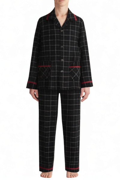 high-quality-comfortable-plaid-mens-pajama-set